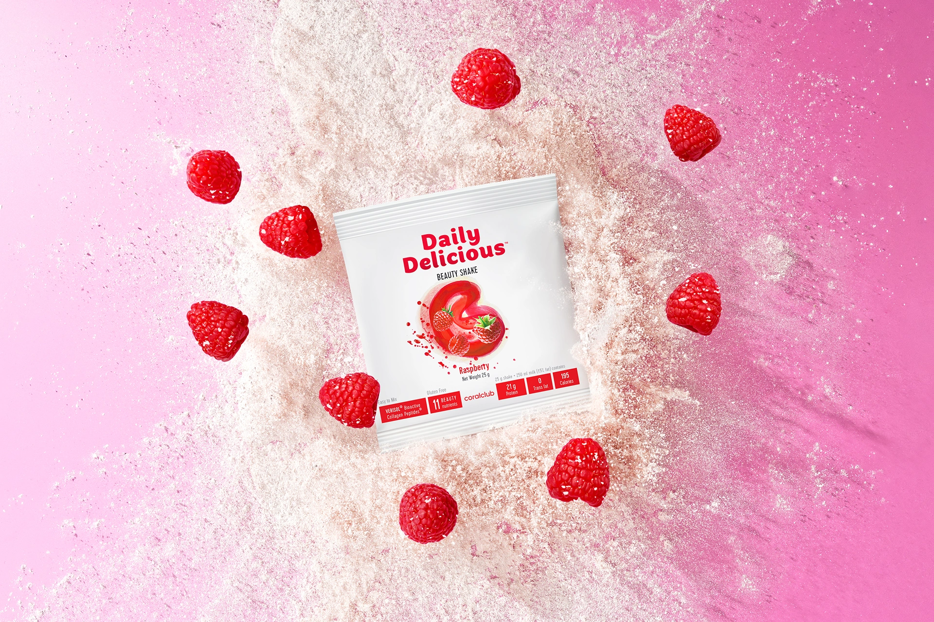 Batido de belleza Daily Delicious Frambuesa